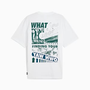 Playera House Of Graphics "What" para hombre, PUMA White, extralarge